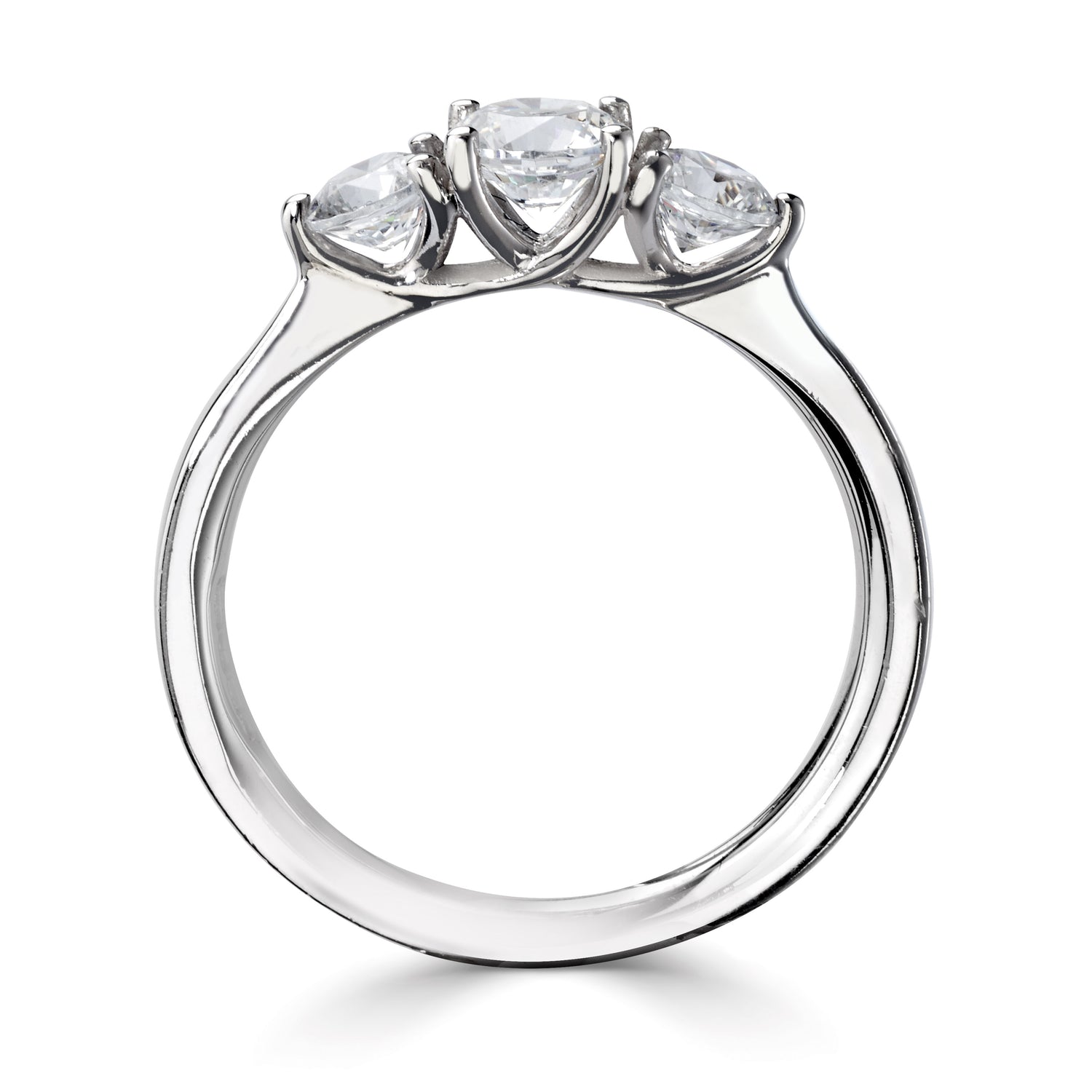 18CT White Gold Three Stone Diamond Ring - Robert Anthony Jewellers, Edinburgh