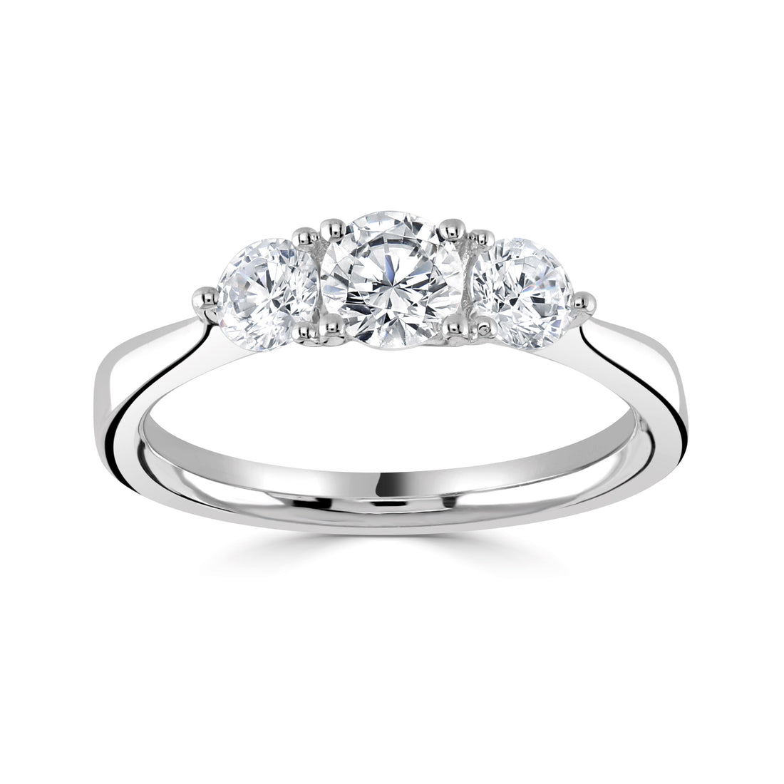 18CT White Gold Three Stone Diamond Ring - Robert Anthony Jewellers, Edinburgh