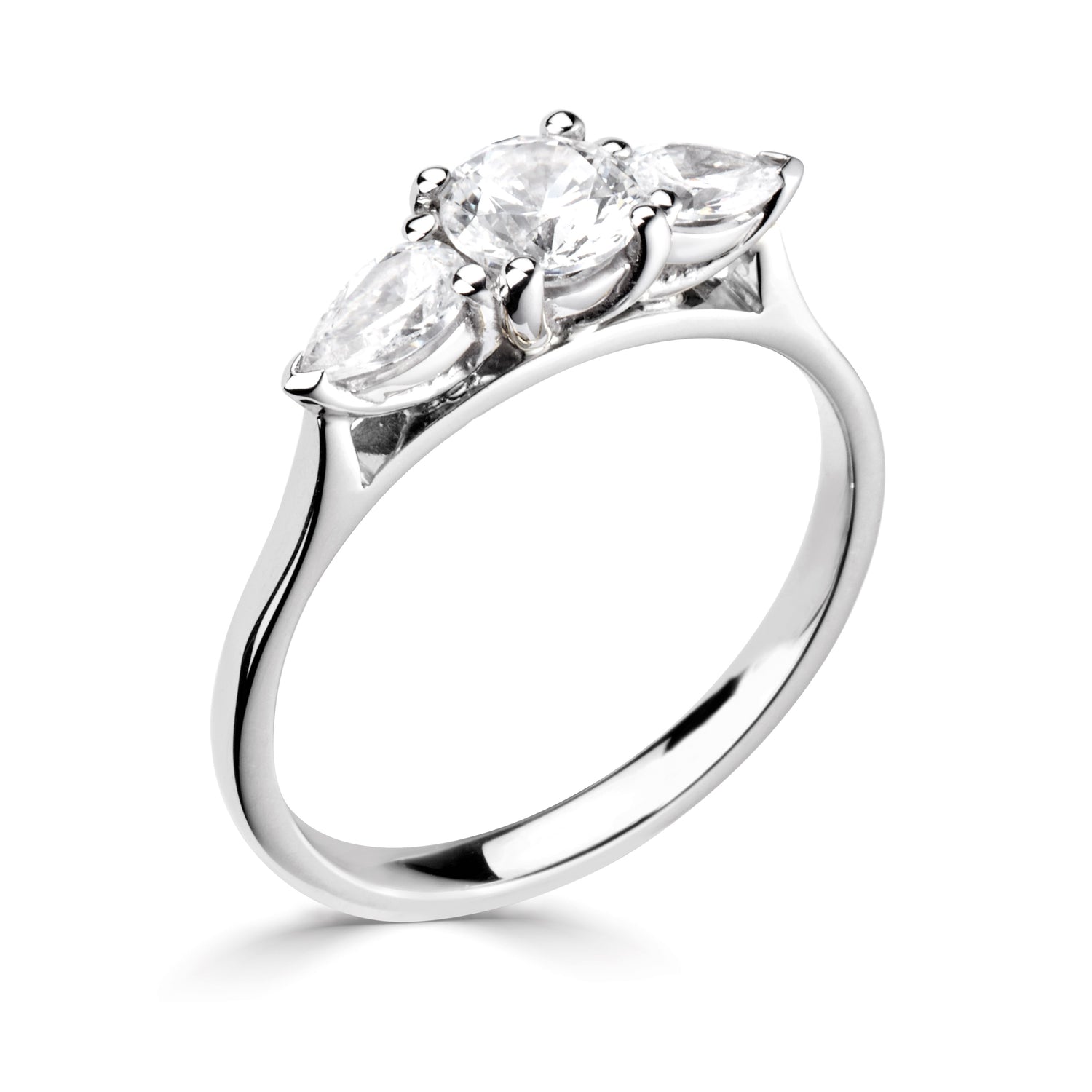 Platinum and Diamond Three Stone Ring - Robert Anthony Jewellers, Edinburgh