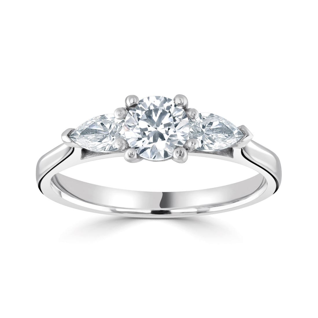 Platinum and Diamond Three Stone Ring - Robert Anthony Jewellers, Edinburgh