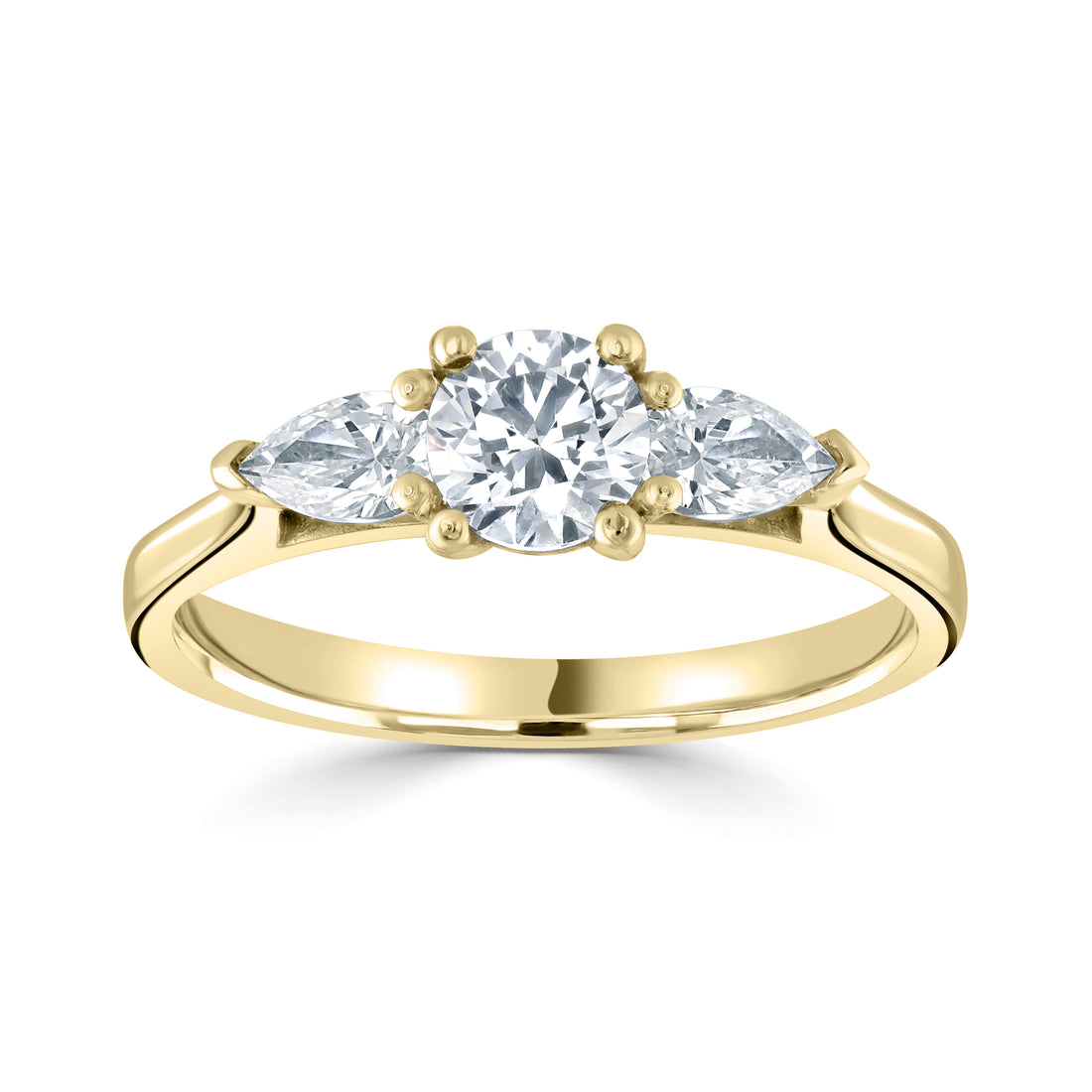 18CT Yellow Gold Diamond Three Stone Ring - Robert Anthony Jewellers, Edinburgh