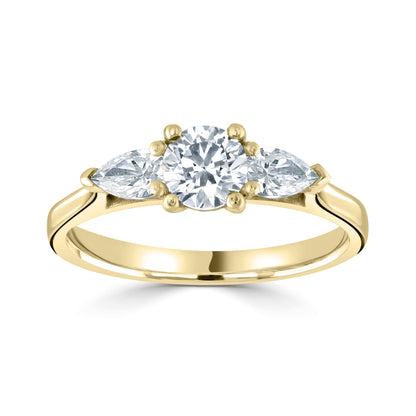 18CT Yellow Gold Diamond Three Stone Ring - Robert Anthony Jewellers, Edinburgh