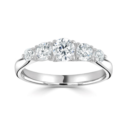 Eternal — 18CT White Gold Graduated 5-stone Diamond Ring