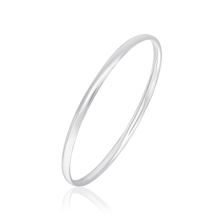 Silver Solid Court Bangle — Various Widths - Robert Anthony Jewellers, Edinburgh