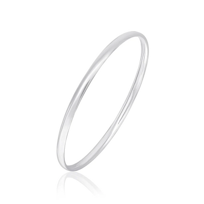 Silver Solid Court Bangle — Various Widths - Robert Anthony Jewellers, Edinburgh