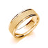 7mm 9CT Gold Sandblasted Diamond Cut Wedding Band - Robert Anthony Jewellers, Edinburgh