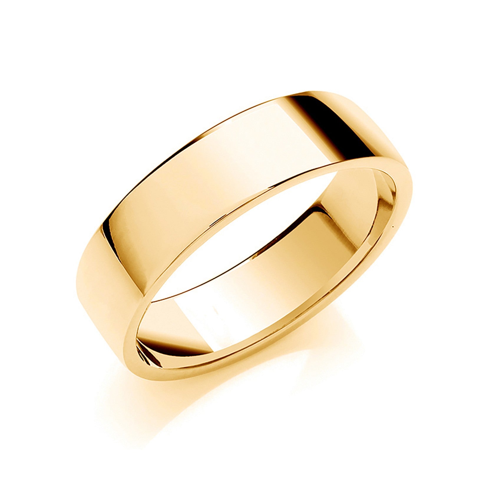 6mm Classic 9ct Soft Court Shaped Wedding Band - Robert Anthony Jewellers, Edinburgh