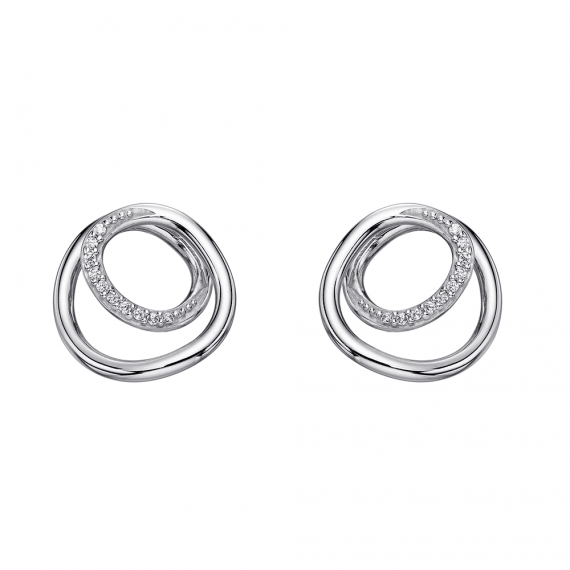 Fiorelli Silver Spiral Earrings - Robert Anthony Jewellers, Edinburgh