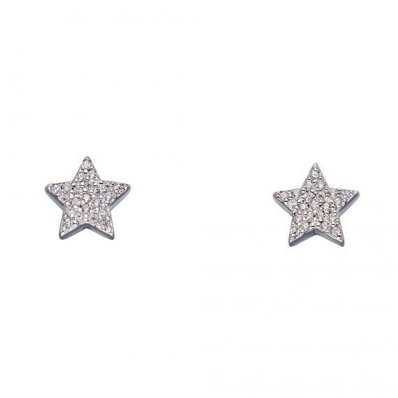 Fiorelli Silver Star Earrings - Robert Anthony Jewellers, Edinburgh