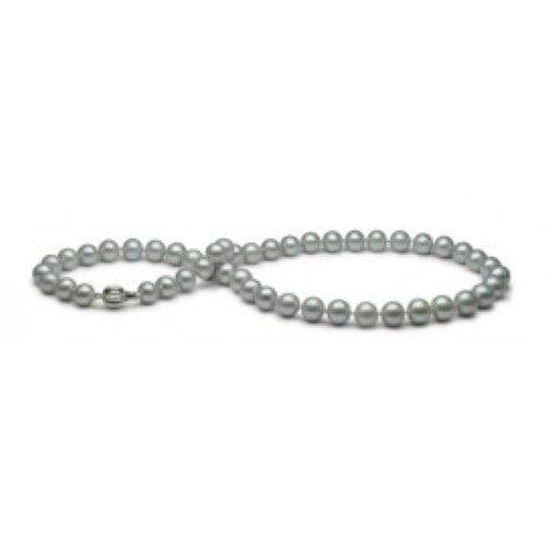 Grey Cultured Pearl Necklace